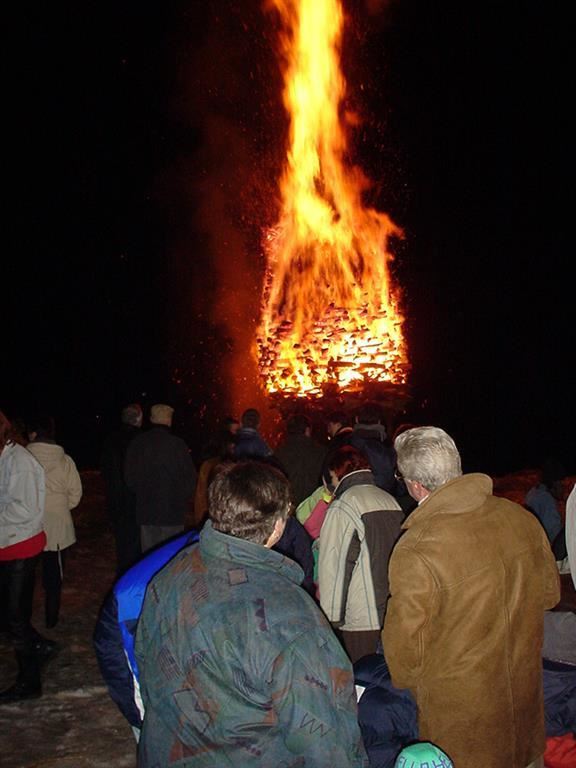 Bonfire in Ludescherberg