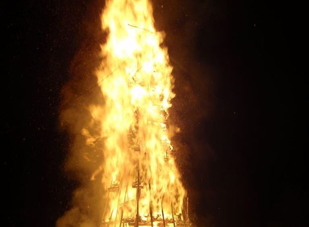 Bonfire in Garsella